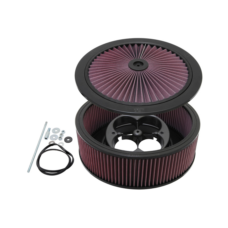 K&N Luchtfilter X-Stream - 186mm aansluiting, 305mm inwendige diameter, 121mm hoogte - voor Holley Dominator (66-3220)