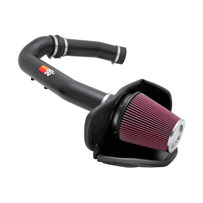 K&N High Performance Air Intake Kit  Jeep Grand Cherokee & Dodge Durango 3.6L V6 2011-2015 - Zwart (77-1560)
