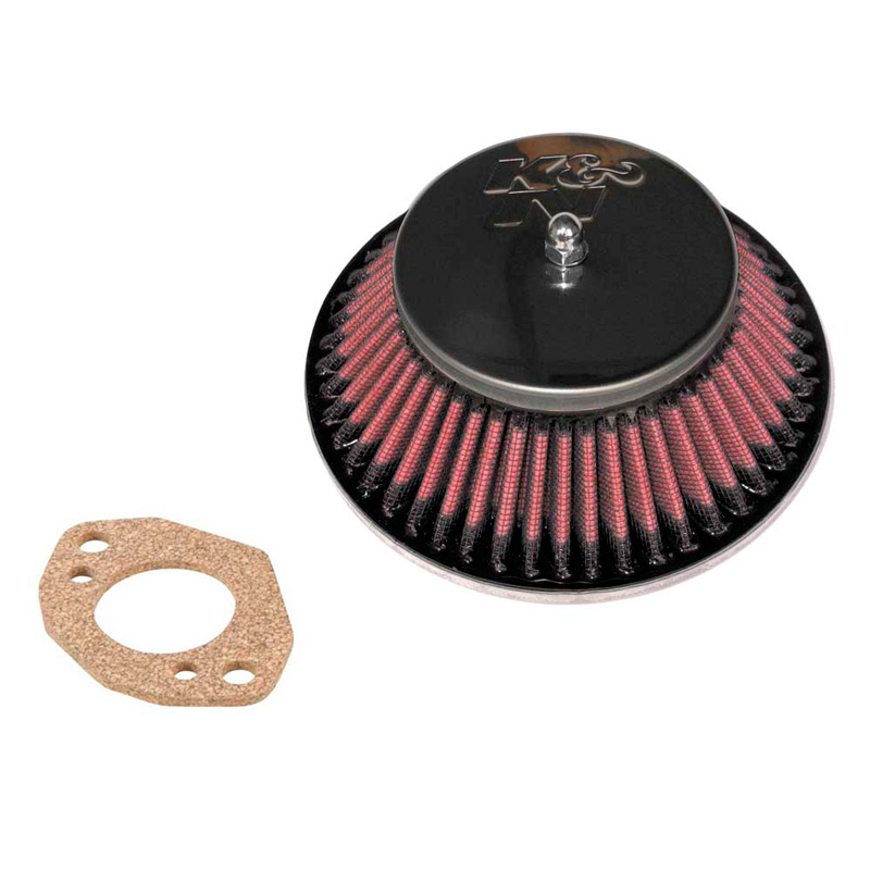 K&N carburateur luchtfilter conisch  SU/SU Hitachi 1.5'' HS4/HIF4/HIF38, gat buiten het midden, Montagehoogte 52mm (56-9320)