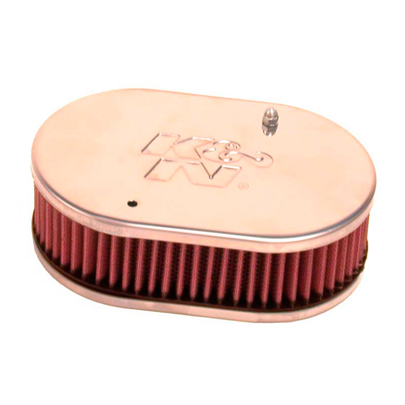 K&N carburateur luchtfilter ovaal klein  Weber 40/45/48 DCOE, Dellorto 40/45/48 DHLA, Montagehoogte 56mm (56-9105)