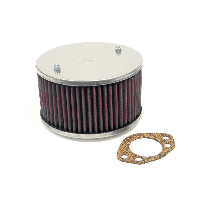 K&N carburateur luchtfilter rond  SU/SU Hitachi 1.75'' H6/HS6, middengat, Montagehoogte 85mm (56-9098)
