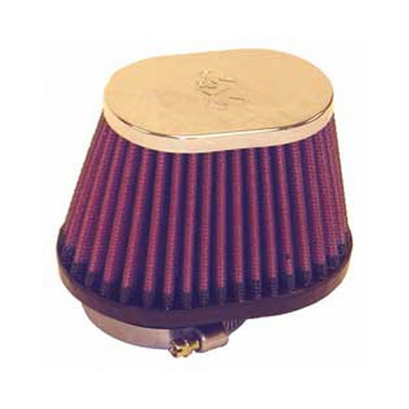 K&N Universeel Luchtfilter Ovaal/Konisch 44mm offset aansluiting, 102x73mm onder, 76x51mm top, 70mm hoogte (RC-2450)