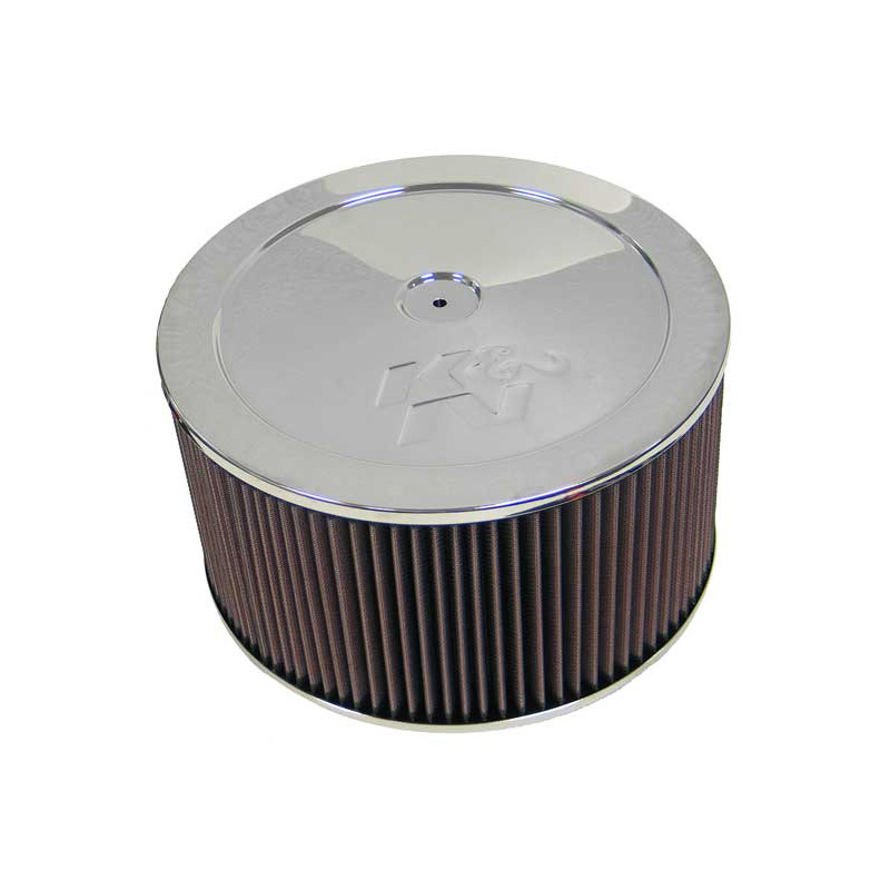 K&N luchtfilter rond - 130mm aansluiting, 279mm diameter, 178mm hoogte (60-1220)