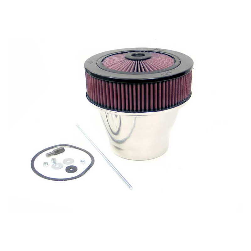 K&N Luchtfilter X-Stream - 130mm aansluiting, 203mm inwendige diameter, 210mm hoogte - Snelheidsstapel (66-3160)