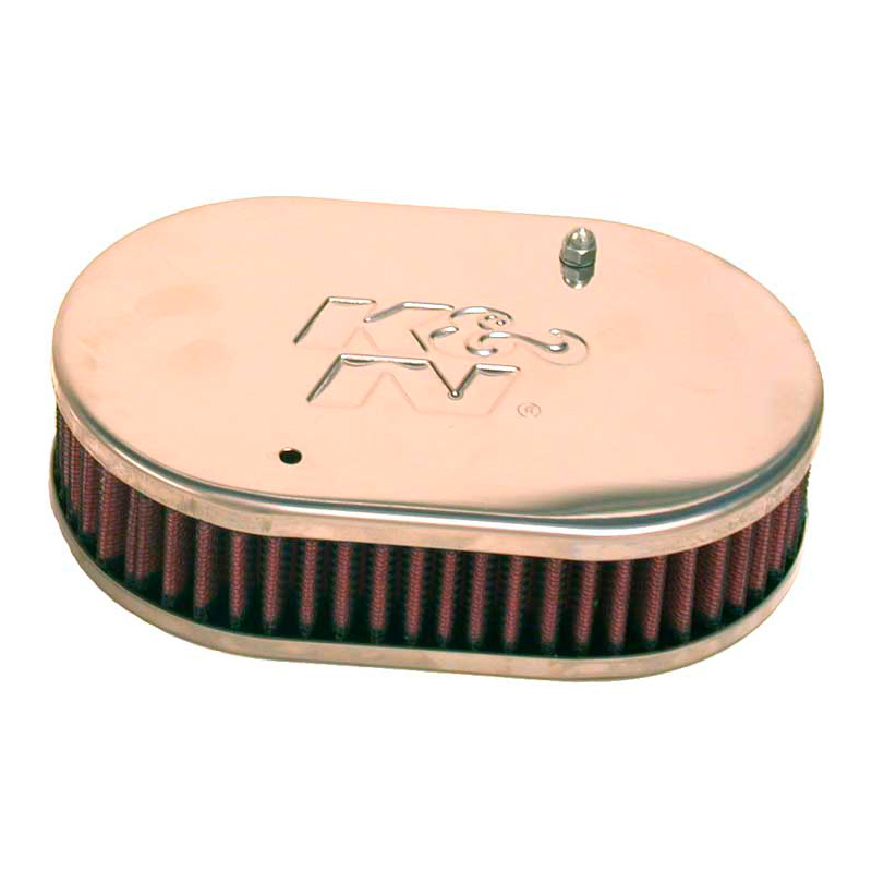 K&N carburateur luchtfilter ovaal klein  Weber 40/45/48 DCOE, Dellorto 40/45/48 DHLA, Montagehoogte 47mm (56-9106)