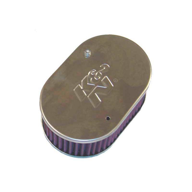 K&N carburateur luchtfilter ovaal klein  Weber 40/45/48 DCOE, Dellorto 40/45/48 DHLA, Montagehoogte 65mm (56-9104)