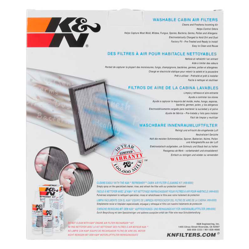 K&N interieurfilter  Mercedes E/GLE (W213/A238/C238) / GLC (X166/C253/X253) / ML (W166) (VF2068)